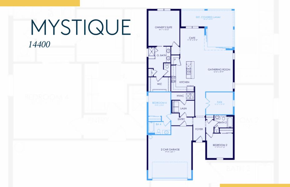 2D floor plan layout of this home in Arbor Oaks, North Port, FL (Image 4).