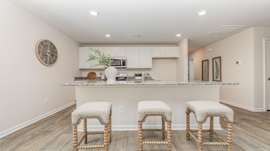 Furnished interior view inside a new home in The Oaks at Center Station, Hollywood (Image 9).