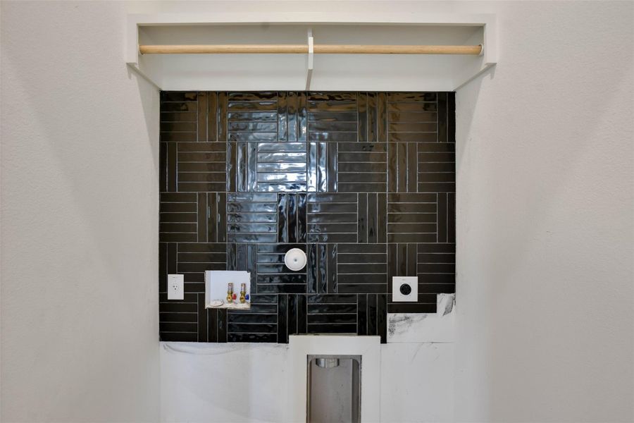 Upstairs laundry room