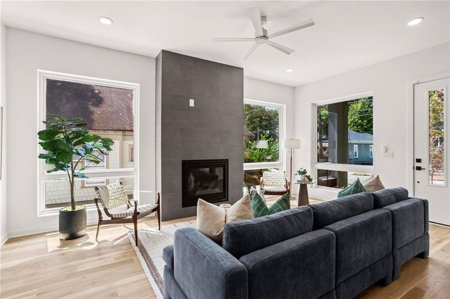 Furnished interior view inside a new home in , Atlanta (Image 5).