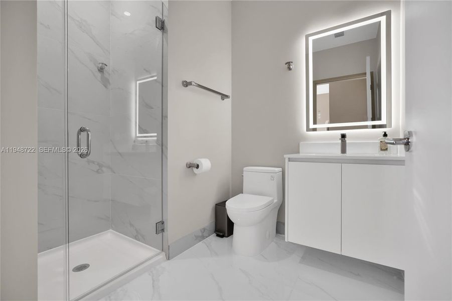 Furnished interior view inside a new home in , Miami (Image 34).