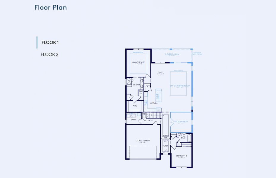 2D floor plan layout of this home in Vida's Way, Wesley Chapel, FL (Image 4). 2D floor plan layout of this home in Vida's Way, Wesley Chapel, FL (Image 4).