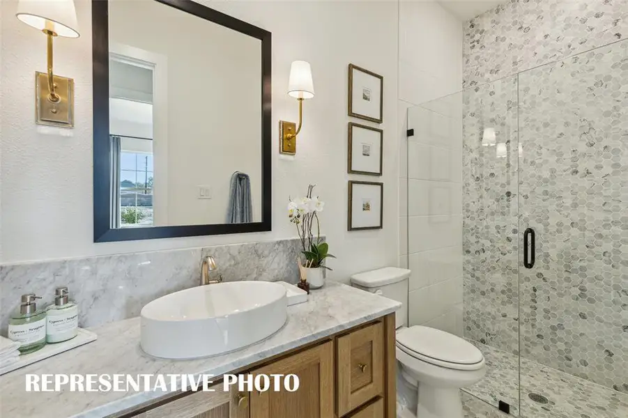 Guest baths with luxurious finishes will make your guests feel right at home. REPRESENTATIVE PHOTO Guest baths with luxurious finishes will make your guests feel right at home. REPRESENTATIVE PHOTO