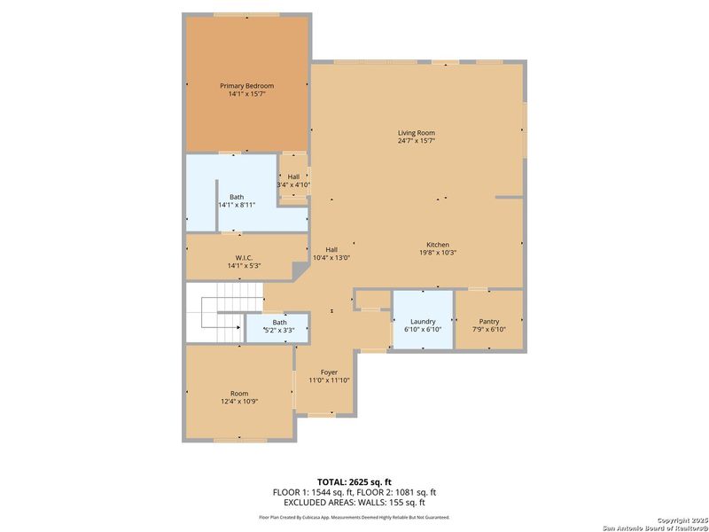 2D floor plan layout of this home in , Bulverde, TX (Image 4).