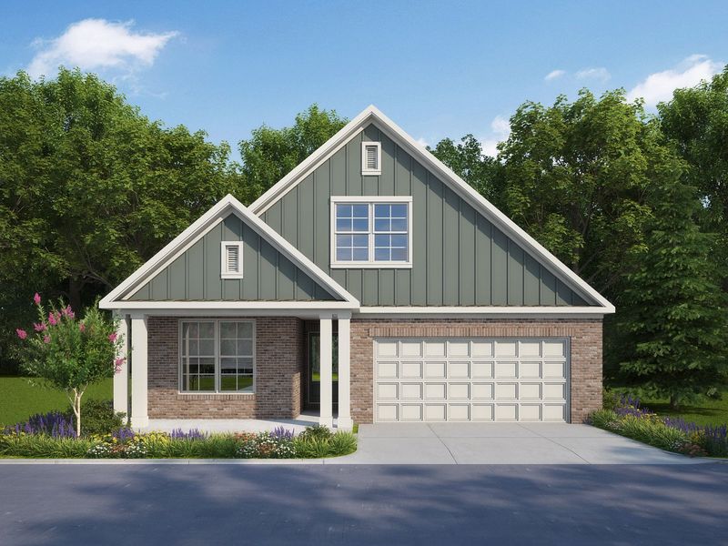 Representative exterior photo of a completed home built from the Kincaid by Grant & Co in Amherst, Cordova, TN (Image 1).