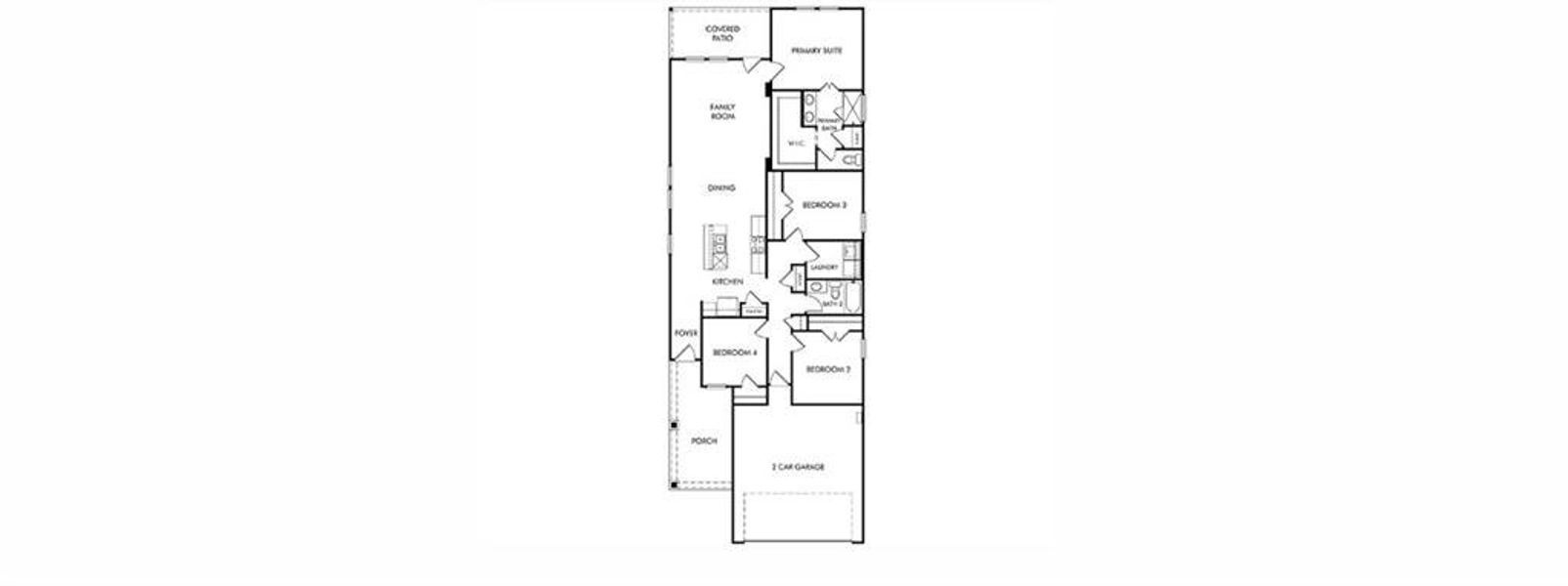 2D floor plan layout of this home in Eastridge - Spring Series, McKinney, TX (Image 2). 2D floor plan layout of this home in Eastridge - Spring Series, McKinney, TX (Image 2).