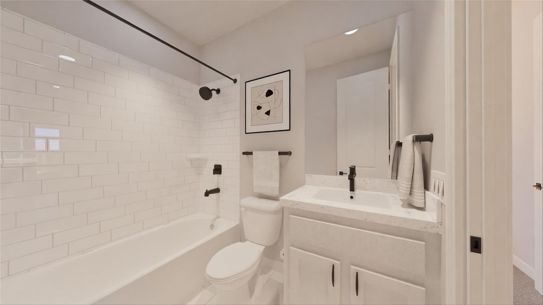 Furnished interior view inside a new home in The Porch at Du Pre, Buda (Image 15). Furnished interior view inside a new home in The Porch at Du Pre, Buda (Image 15).