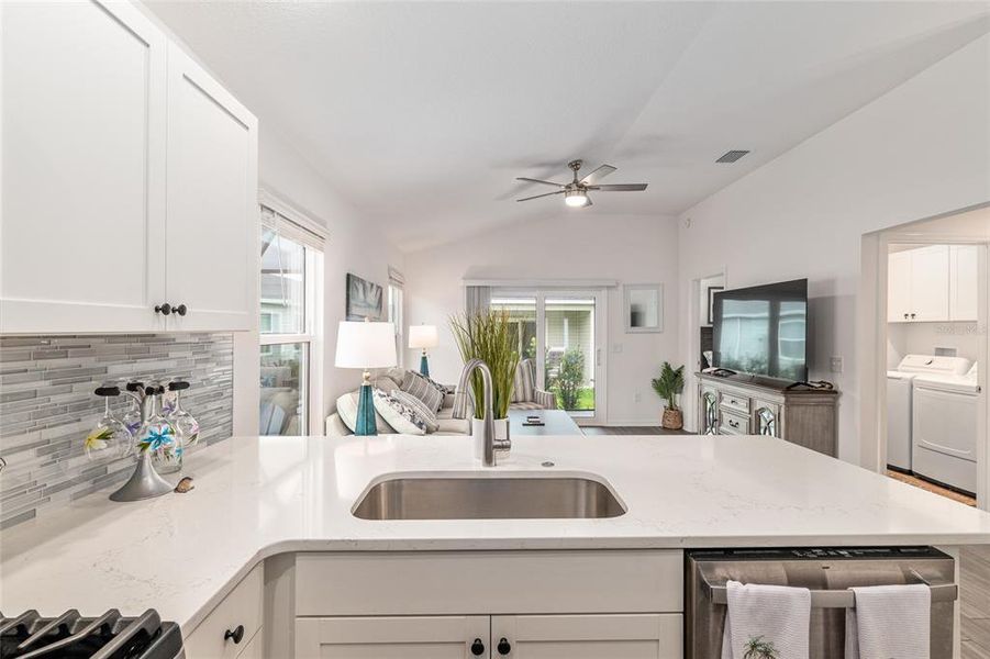 Furnished interior view inside a new home in , The Villages (Image 50).