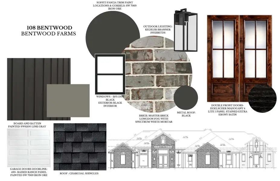 Sample of building materials used in homes in Bentwood Farms, Montgomery (Image 3). Sample of building materials used in homes in Bentwood Farms, Montgomery (Image 3).