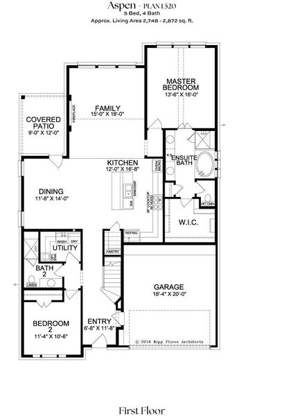 2D floor plan layout for the L520 by Lifestyle Homes in Lexington 55's, Frisco, TX (Image 3). 2D floor plan layout for the L520 by Lifestyle Homes in Lexington 55's, Frisco, TX (Image 3).