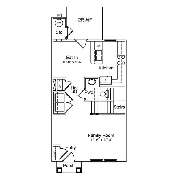 2D floor plan layout of this home in Haynes Park, Columbia, SC (Image 5).