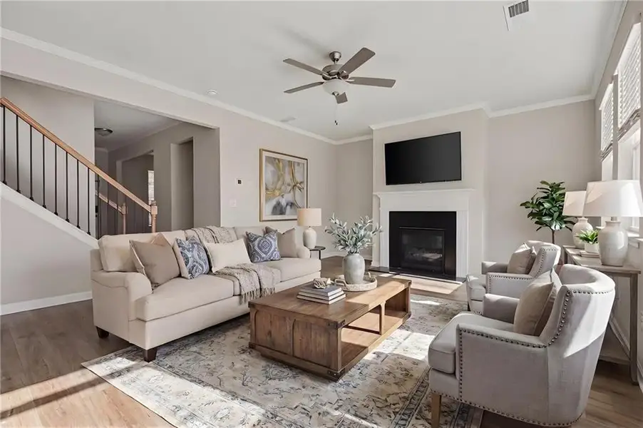 Furnished interior view inside a new home in , Austell (Image 9).