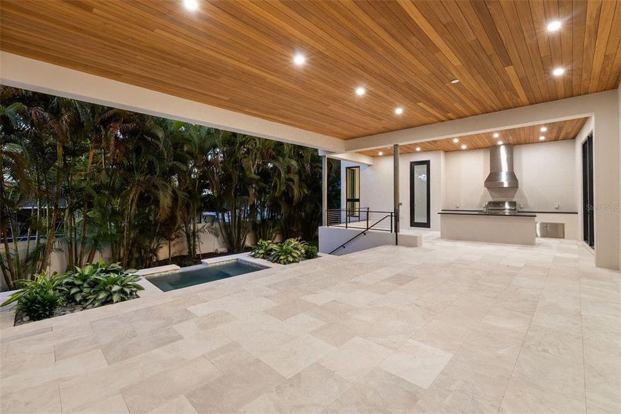 Exterior details and patio area of a home in , Tampa (Image 39).