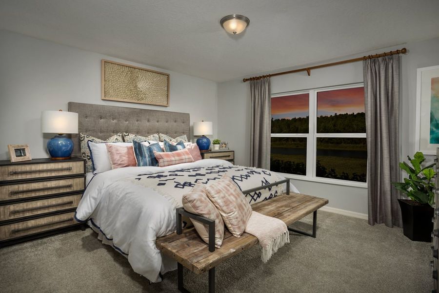 Representative furnished interior of a home built from the 1541 by KB Home in The Sanctuary II, Clermont (Image 7).