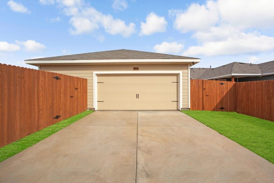 Representative exterior photo of a completed home built from the Wesley by Impression Homes in Heartland, Heartland, TX (Image 22). Representative exterior photo of a completed home built from the Wesley by Impression Homes in Heartland, Heartland, TX (Image 22).