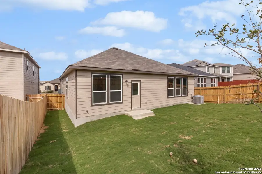 Exterior details and patio area of a home in Hidden Bluffs at TRP, San Antonio (Image 3). Exterior details and patio area of a home in Hidden Bluffs at TRP, San Antonio (Image 3).