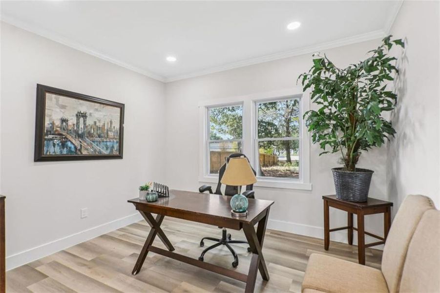 Furnished interior view inside a new home in , Atlanta (Image 17).