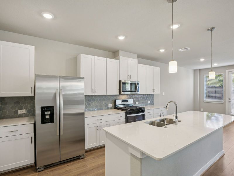 Furnished interior view inside a new home in Pinewood Trails - City Series, Atascocita (Image 4).