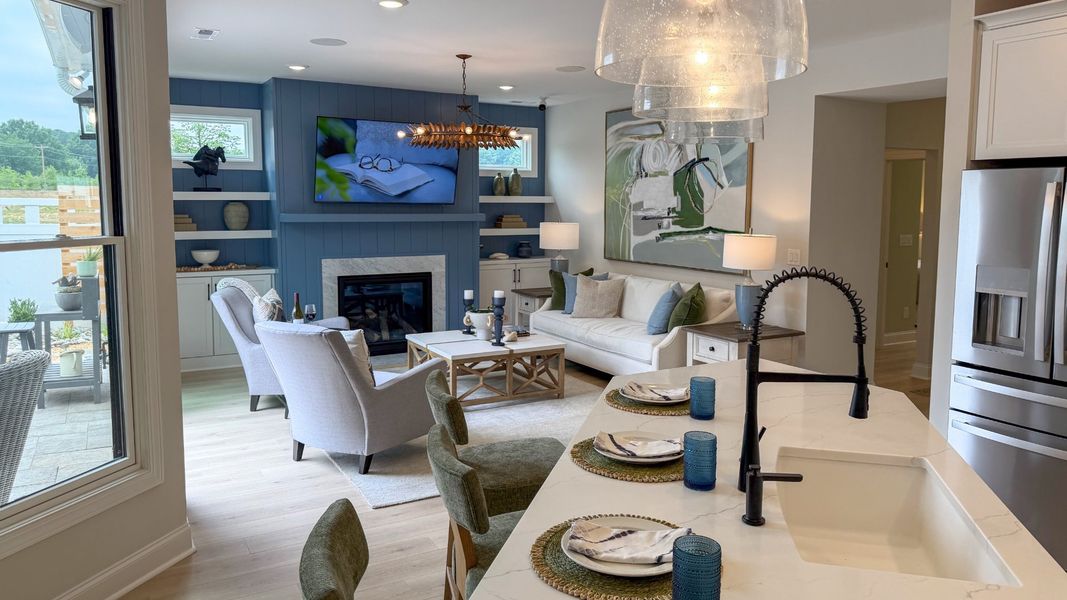 Representative furnished interior of a home built from the Portico by Epcon Communities in The Courtyards at Hodges Farm, Charlotte (Image 17). Representative furnished interior of a home built from the Portico by Epcon Communities in The Courtyards at Hodges Farm, Charlotte (Image 17).