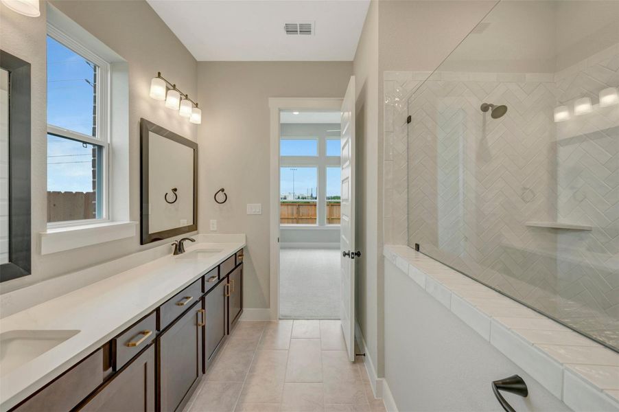 Furnished interior view inside a new home in Elyson - Reserve Collection, Katy (Image 12).