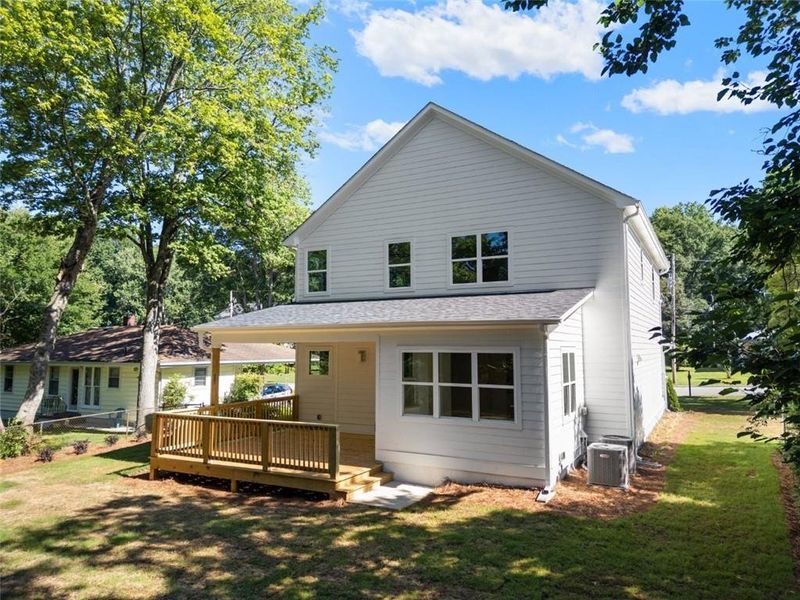 Exterior details and patio area of a home in , Smyrna (Image 31).