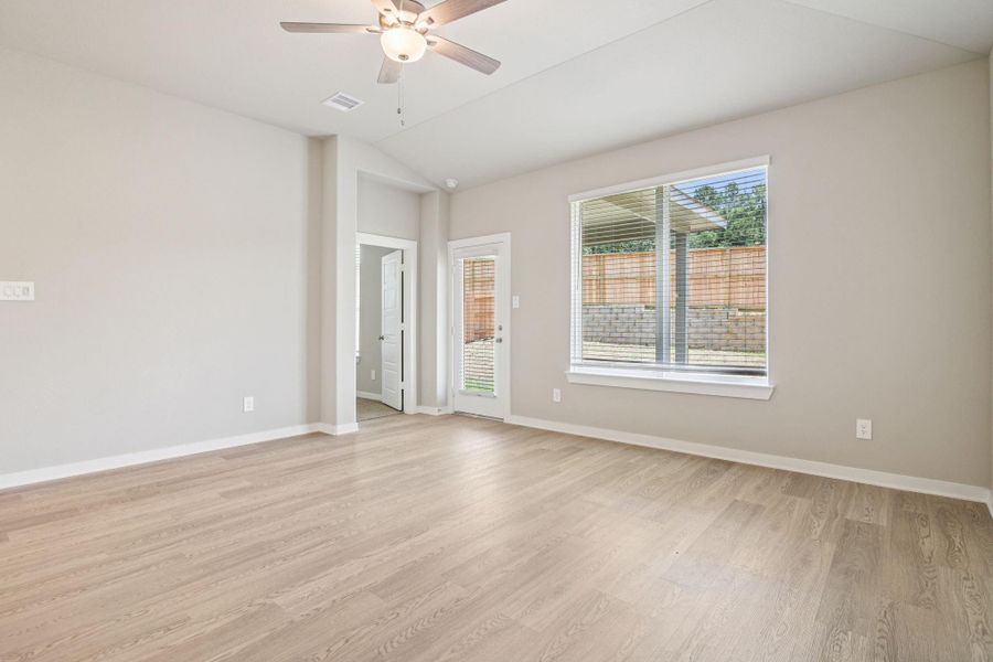 Spacious, unfurnished interior of a new home in Pine Lake Cove - Premier Series, Montgomery (Image 11). Spacious, unfurnished interior of a new home in Pine Lake Cove - Premier Series, Montgomery (Image 11).