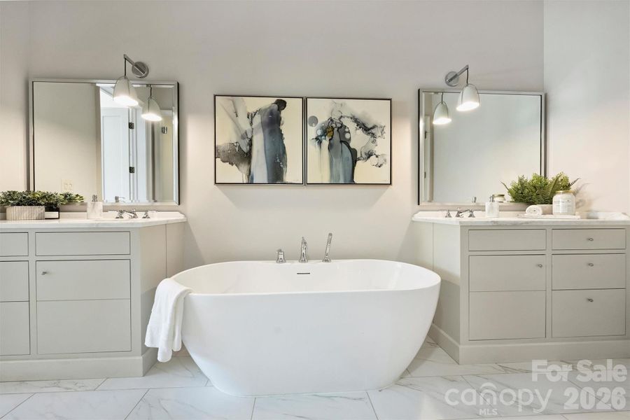 Furnished interior view inside a new home in , Charlotte (Image 33).