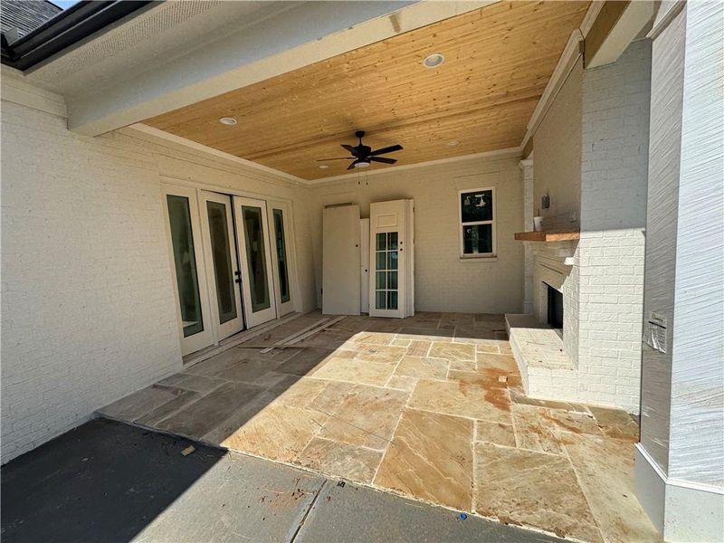 Exterior details and patio area of a home in , Suwanee (Image 3). Exterior details and patio area of a home in , Suwanee (Image 3).