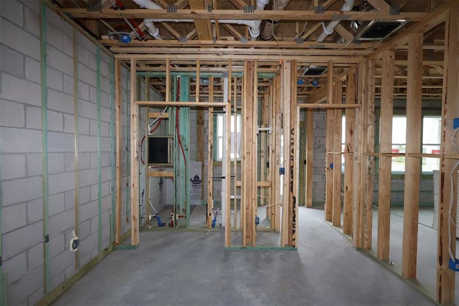 In-progress construction of a new home in Center Lake on the Park, St. Cloud, FL (Image 6).