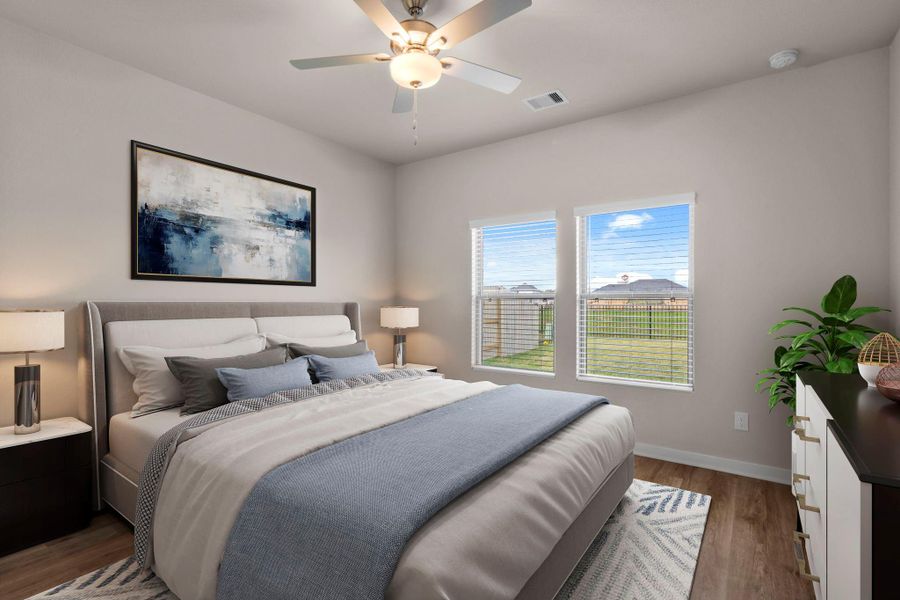 Furnished interior view inside a new home in Laurel Landing 40', Alvin (Image 3).