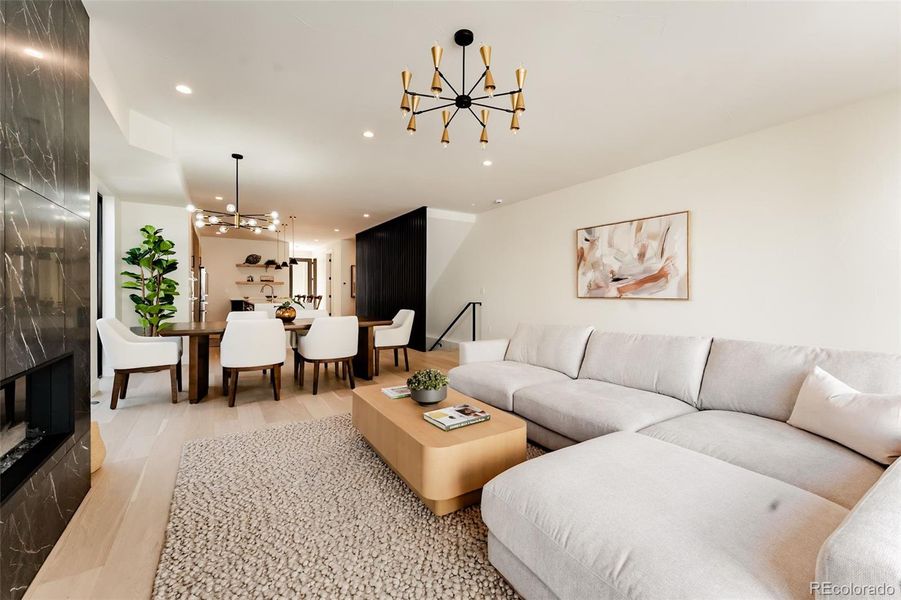 Furnished interior view inside a new home in , Englewood (Image 7).