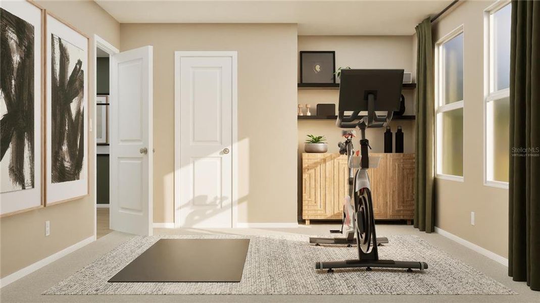 Furnished interior view inside a new home in Crosswinds, Haines City (Image 23).
