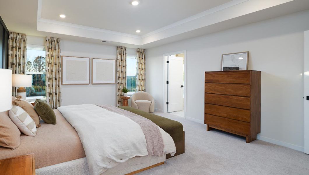 Furnished interior view inside a new home in Westport, York (Image 27).