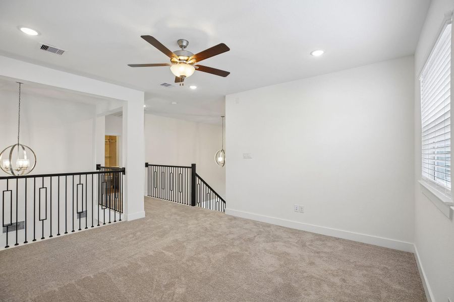 Spacious, unfurnished interior of a new home in The Trails 50's, New Caney (Image 15). Spacious, unfurnished interior of a new home in The Trails 50's, New Caney (Image 15).