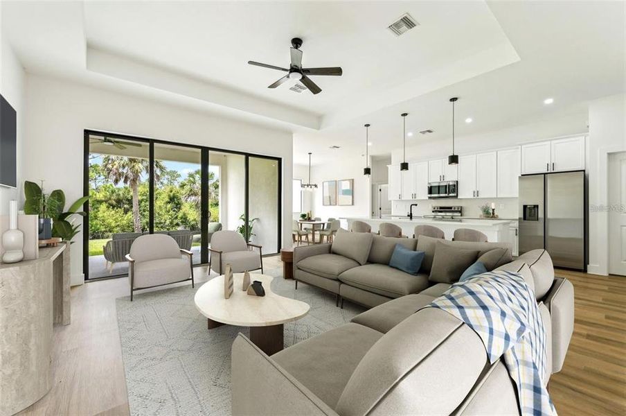 Furnished interior view inside a new home in , North Port (Image 11). Furnished interior view inside a new home in , North Port (Image 11).