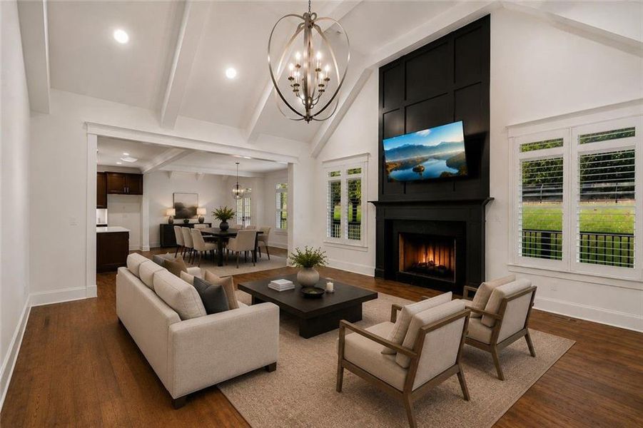Furnished interior view inside a new home in , Dawsonville (Image 17). Furnished interior view inside a new home in , Dawsonville (Image 17).