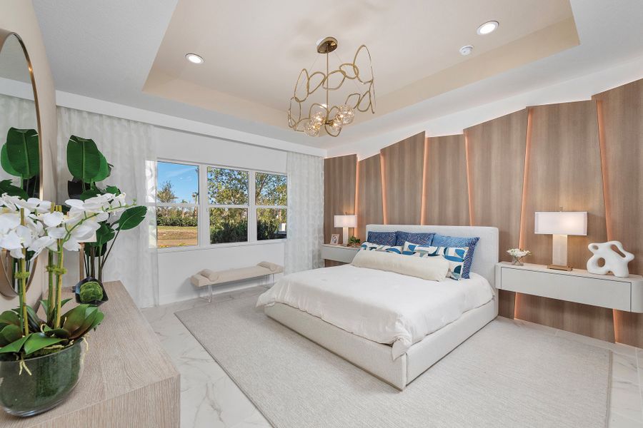 Representative furnished interior of a home built from the Crystal by GL Homes in Valencia Ridge (55+), Wesley Chapel (Image 11).