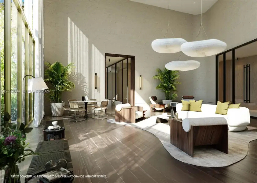 Furnished interior view inside a new home in , Miami (Image 12). Furnished interior view inside a new home in , Miami (Image 12).