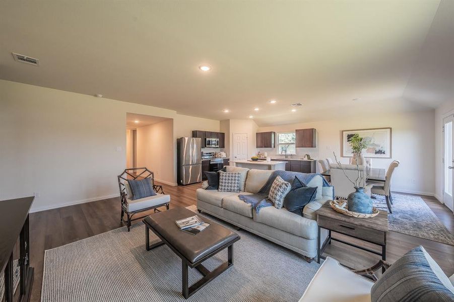 Furnished interior view inside a new home in Craftsman’s Corner, Cleburne (Image 35).