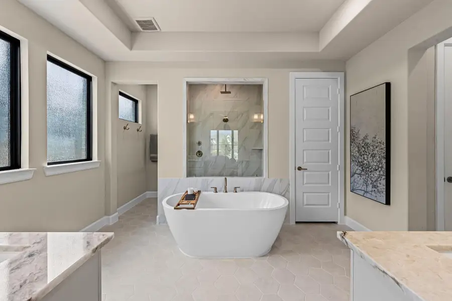 Furnished interior view inside a new home in , Fulshear (Image 36).
