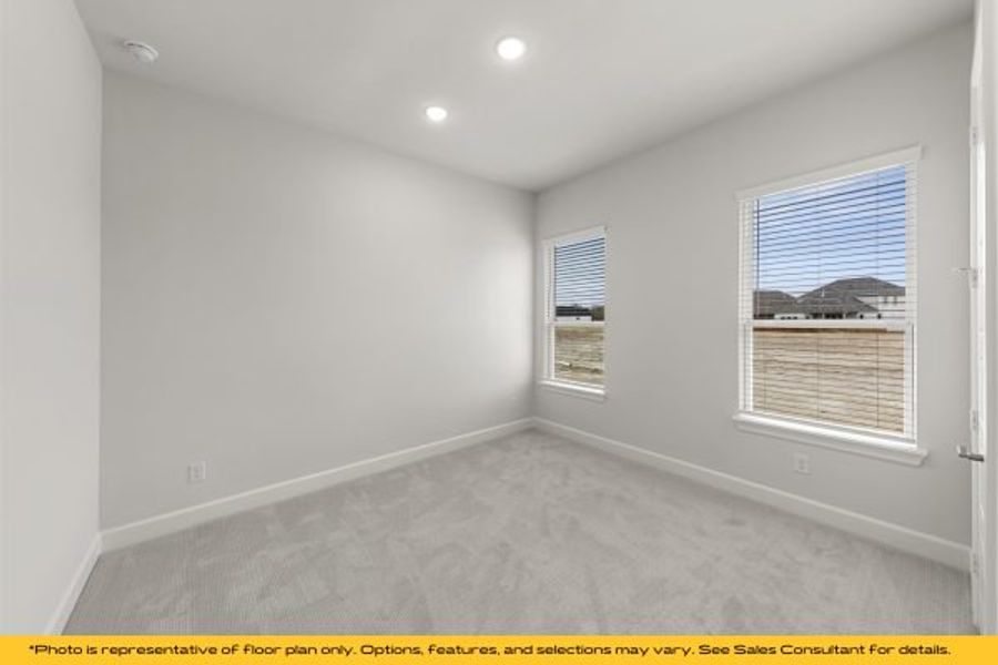 Representative unfurnished interior of a home built from the The Catalina by Stonefield Homes in The Highlands, Rockwall (Image 121).