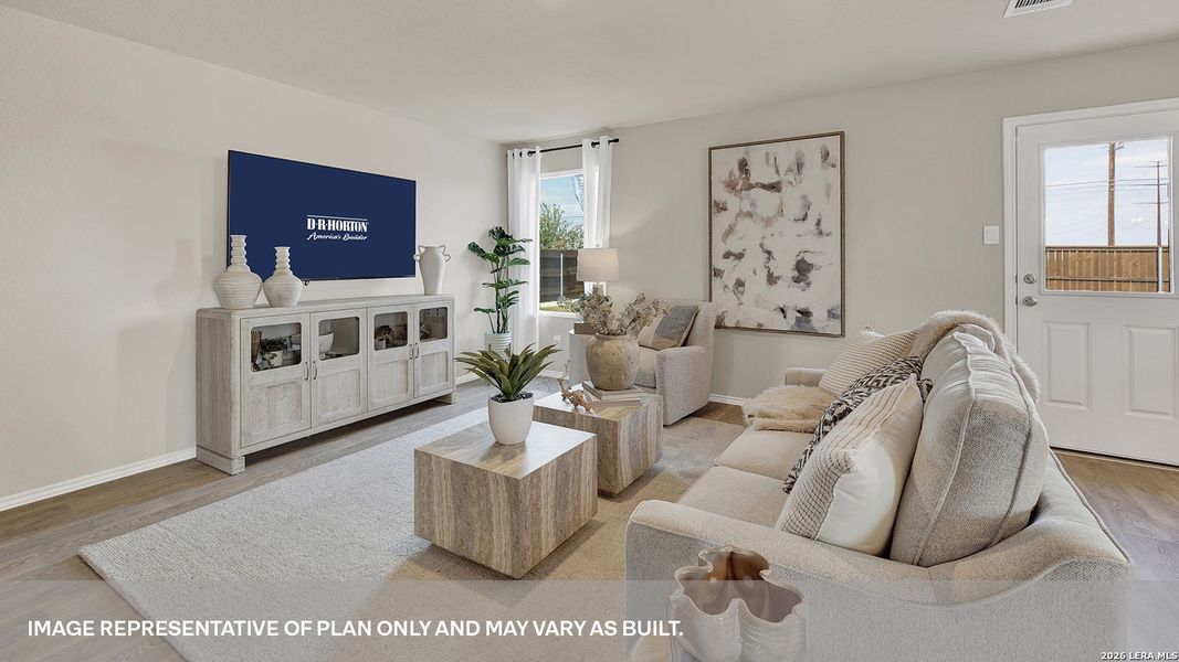 Furnished interior view inside a new home in Swenson Heights, Seguin (Image 7).