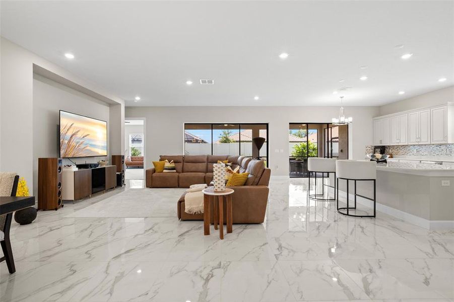 Furnished interior view inside a new home in , Wesley Chapel (Image 19). Furnished interior view inside a new home in , Wesley Chapel (Image 19).