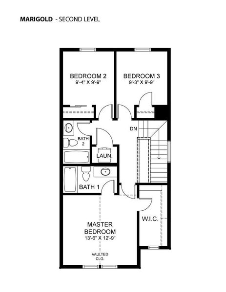 2D floor plan layout of this home in Prairie Song, Windsor, CO (Image 5). 2D floor plan layout of this home in Prairie Song, Windsor, CO (Image 5).