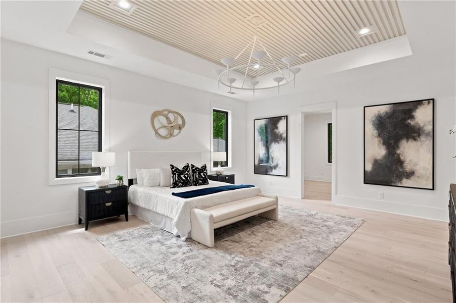Furnished interior view inside a new home in , Atlanta (Image 36).