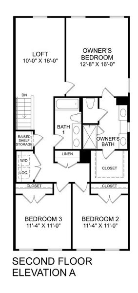 2D floor plan layout for the Thornewood by Ryan Homes in Park Ridge at Sugar Hill, Sugar Hill, GA (Image 4). 2D floor plan layout for the Thornewood by Ryan Homes in Park Ridge at Sugar Hill, Sugar Hill, GA (Image 4).