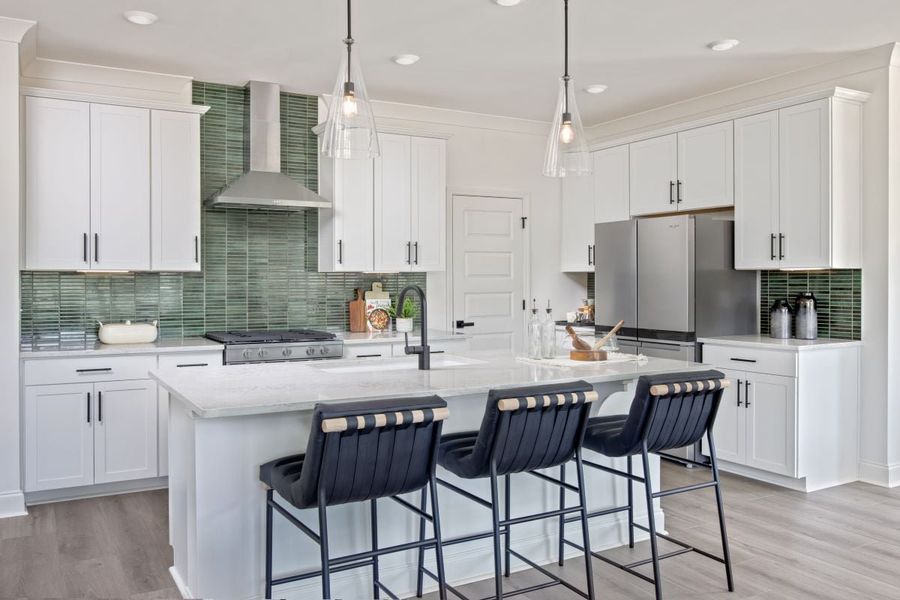 Representative furnished interior of a home built from the Plan 2328 Modeled by KB Home in Bellina, York (Image 6).