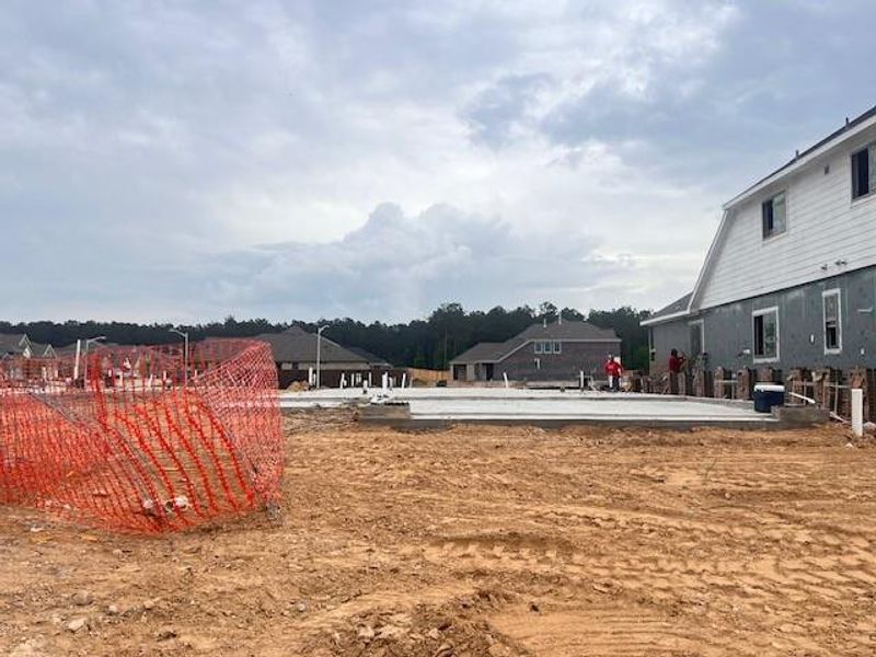 Site preparation for new homesites in The Trails, New Caney (Image 3).