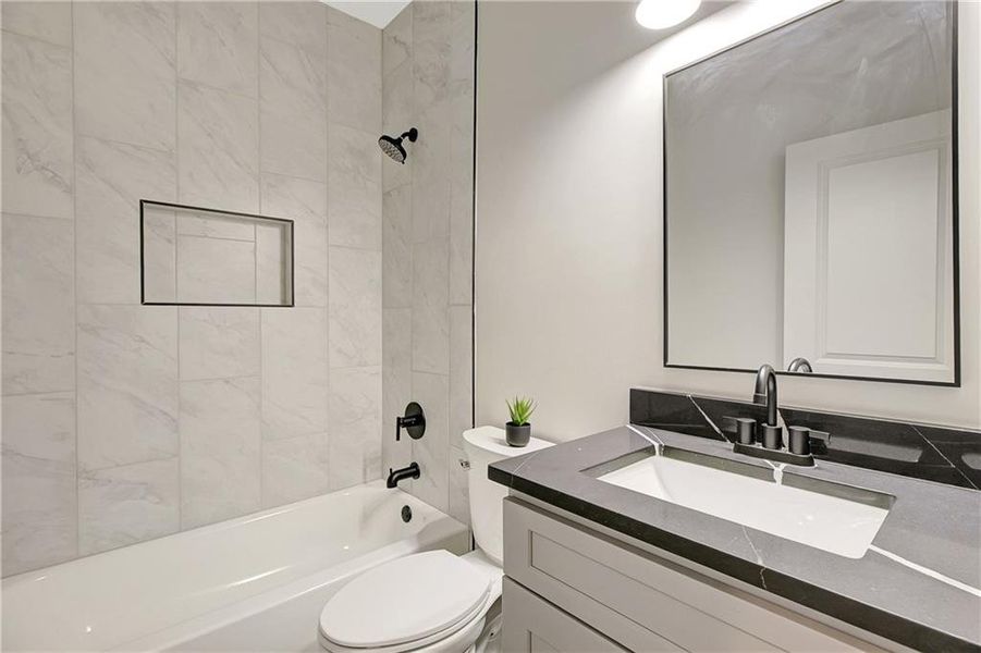 Furnished interior view inside a new home in , Atlanta (Image 28).