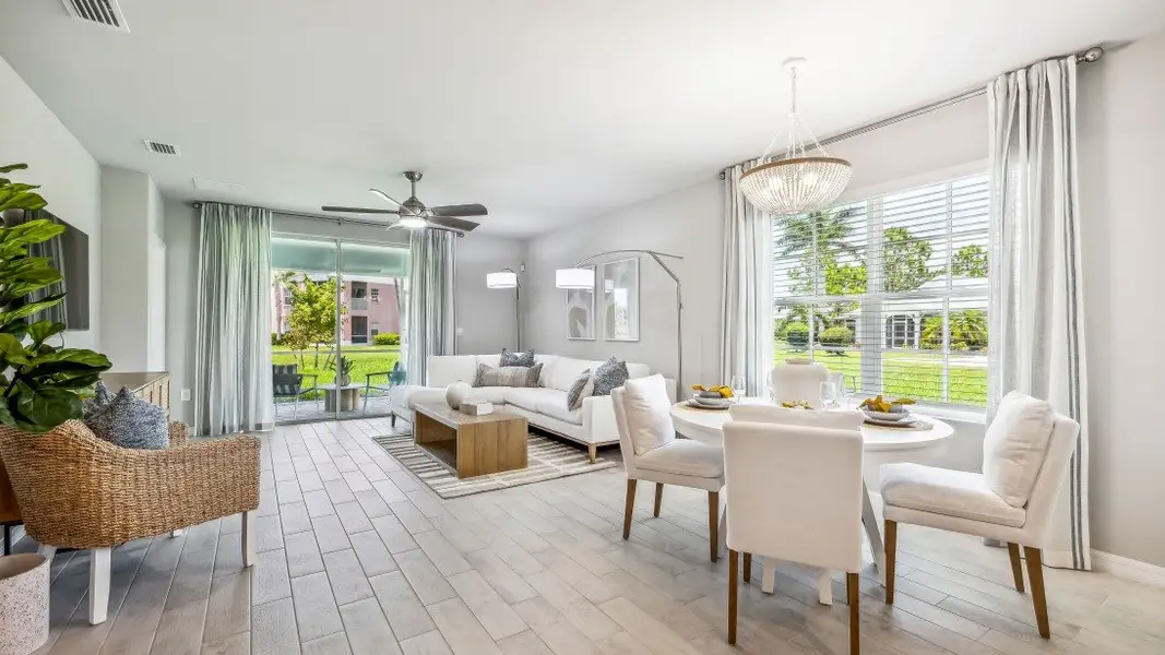 Furnished interior view inside a new home in Palmetto Landing at Babcock Ranch Express, Punta Gorda (Image 4).